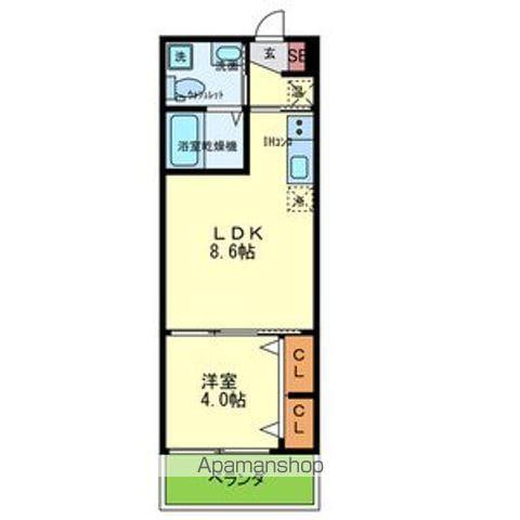 FMAISONFINO(1LDK/2階)の間取り写真