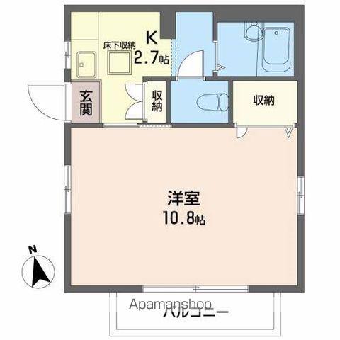 ポルト・ノワール(1K/1階)の間取り写真