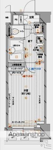 メインステージ赤塚(1K/3階)の間取り写真
