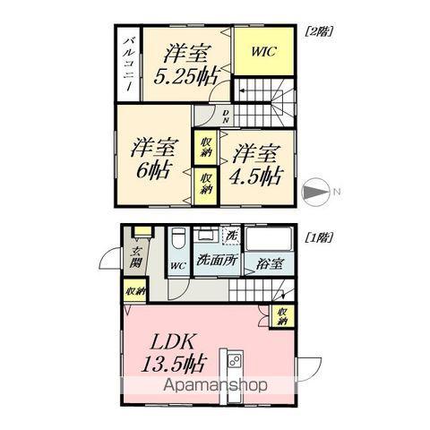 山陽本線 北長瀬駅 徒歩22分 2階建 築19年(3LDK)の間取り写真