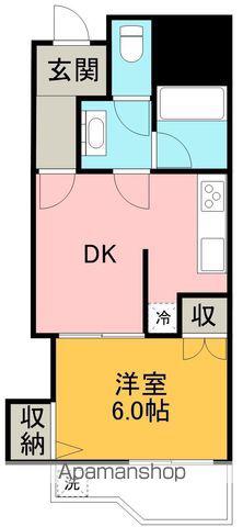 ルーカス高須(1DK/8階)の間取り写真