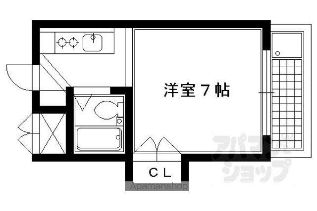 光陽ハイツ(1K/2階)の間取り写真