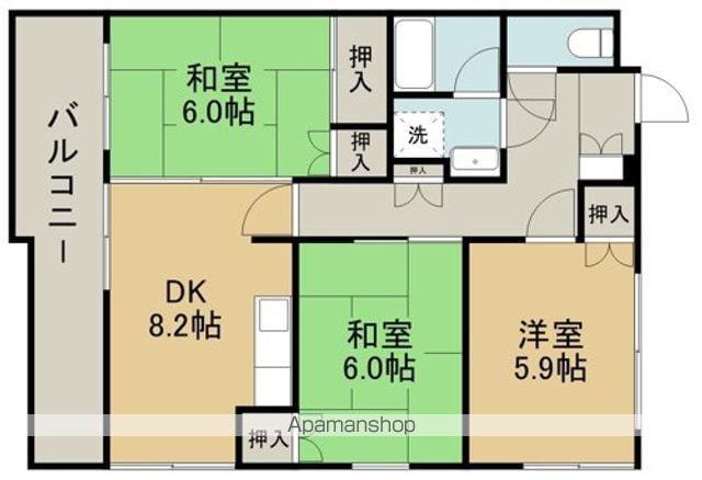 コルディエール大江(3DK/5階)の間取り写真