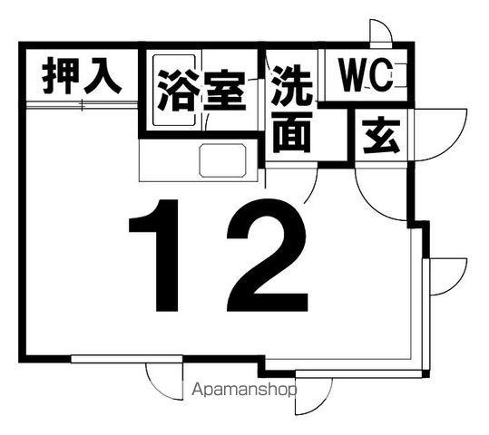 ラフィーネIN芦野(ワンルーム/1階)の間取り写真