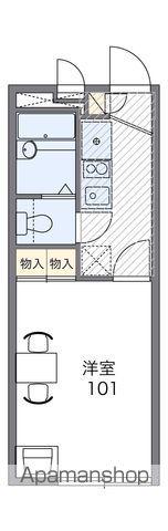 レオパレスペリフェレイア(1K/1階)の間取り写真
