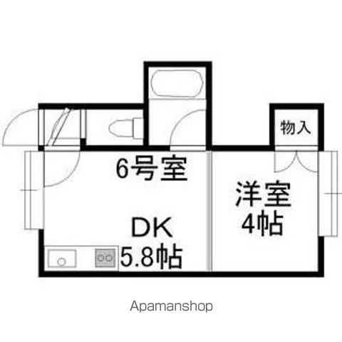 カトレア南郷(1DK/3階)の間取り写真