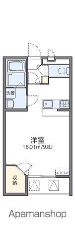 レオパレスドウージェーム(1K/2階)の間取り写真