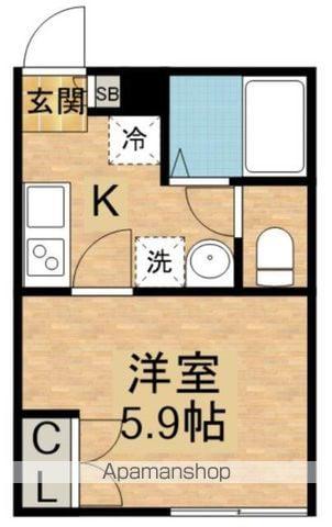 早稲田鶴巻町IMAハウス(1K/B1階)の間取り写真