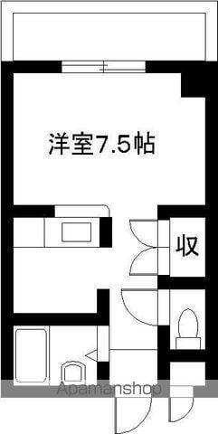 エレガンスメゾン6(ワンルーム/2階)の間取り写真