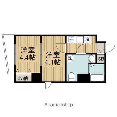 シャッツ高円寺(2K/6階)の間取り写真