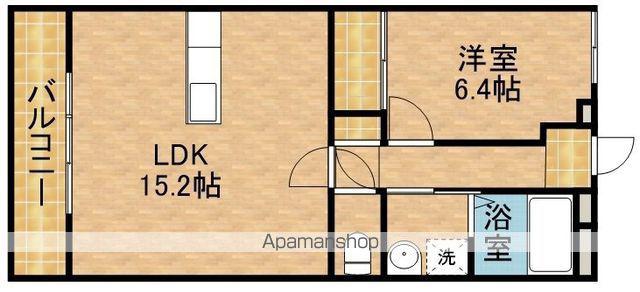 アムール住吉(1LDK/2階)の間取り写真