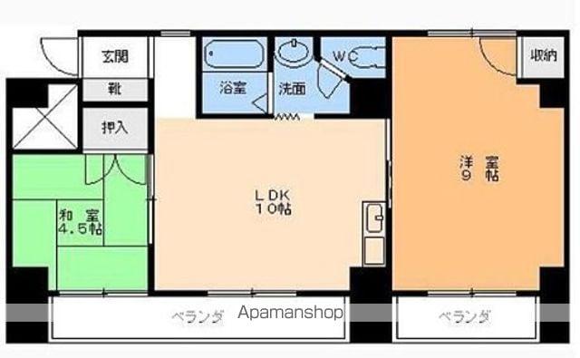 サンクオーレ古町(2LDK/5階)の間取り写真
