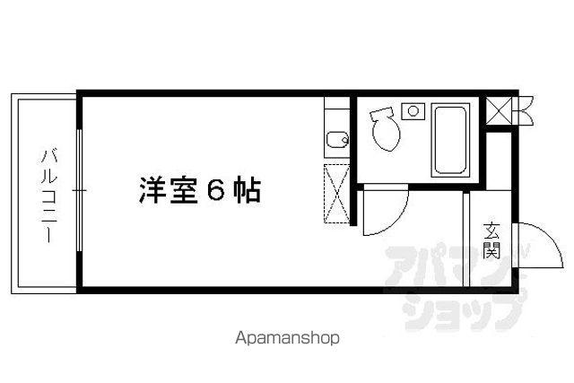 メイゾンドボワー(ワンルーム/1階)の間取り写真