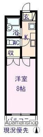 サウスコーポ(1K/4階)の間取り写真