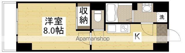 ALPHA PLUS BLD(1K/5階)の間取り写真
