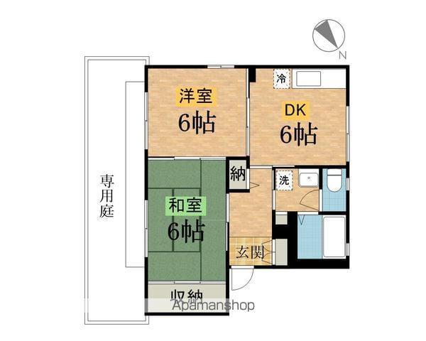 アークTU(2DK/1階)の間取り写真