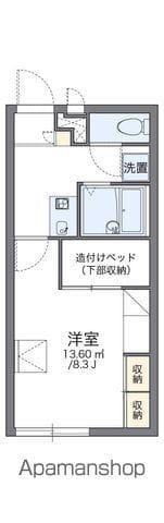 レオパレス向陽(1K/1階)の間取り写真