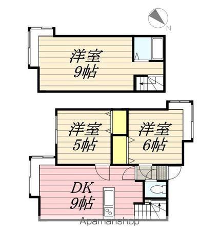 AMS平和通(2SDK/1階)の間取り写真