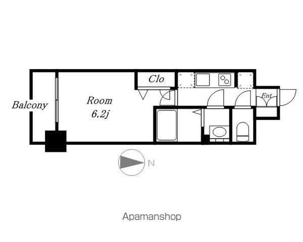 メイクス矢場町(1K/9階)の間取り写真