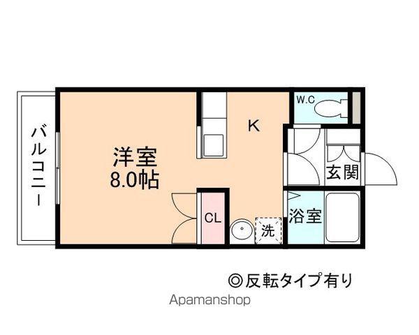 パナメゾンⅡ(ワンルーム/1階)の間取り写真