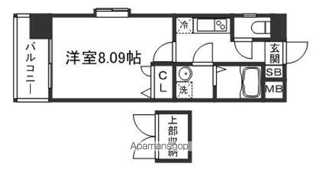サヴォイ ル・パシフィーク(1K/12階)の間取り写真