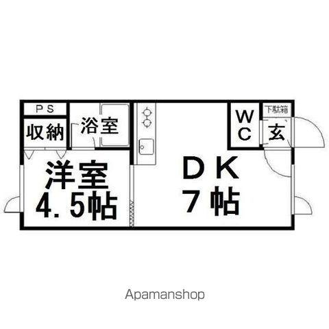 吉野ハイツ3(1DK/1階)の間取り写真
