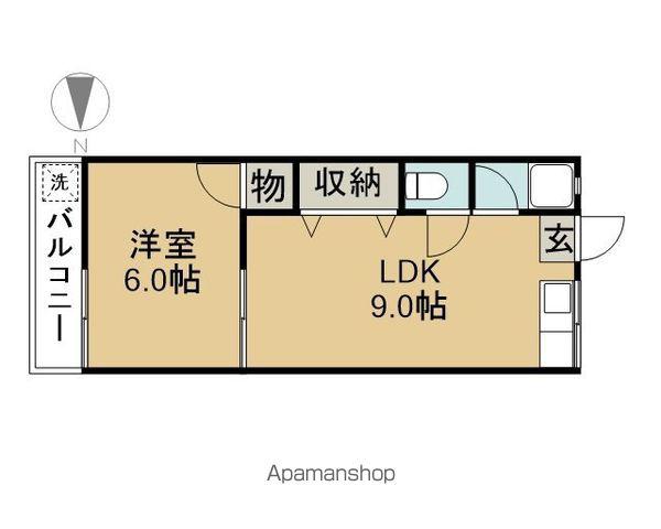 コーポ大脇(1LDK/2階)の間取り写真