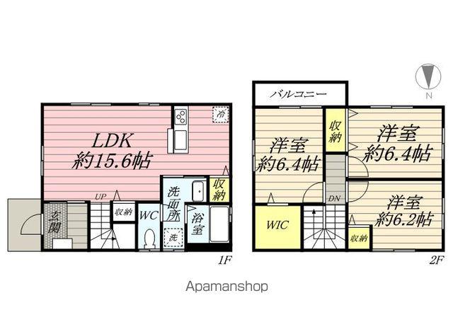 多摩モノレール 上北台駅 徒歩11分 2階建 築10年(3LDK)の間取り写真