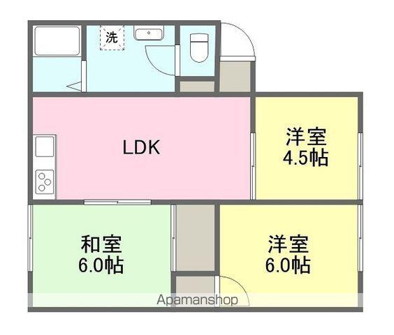 仙波ハイツⅡ(3LDK/1階)の間取り写真
