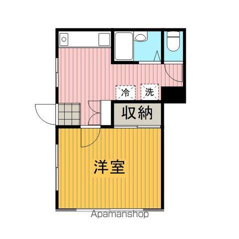 マルイA(1K/1階)の間取り写真