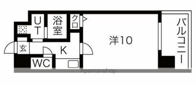 NEO JAPANESQUE出来町(1K/9階)の間取り写真