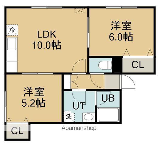ビューハイツDT(2LDK/2階)の間取り写真