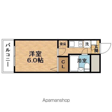 ESLEADFUKUSHIMADAINI(1K/3階)の間取り写真