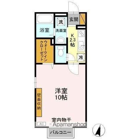 殿台NTステージ(1K/2階)の間取り写真