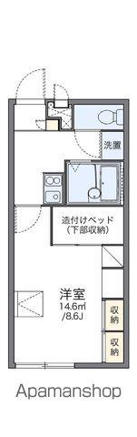レオパレスアタンドル(1K/1階)の間取り写真