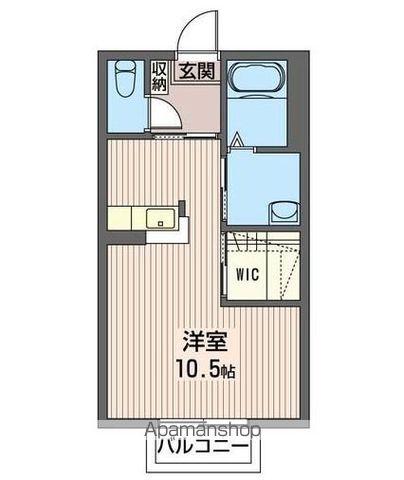 ラフィネド・メゾン(ワンルーム/1階)の間取り写真