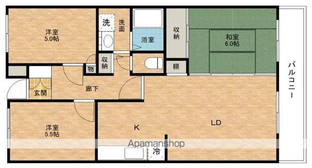 サニーコート中町(3LDK/1階)の間取り写真