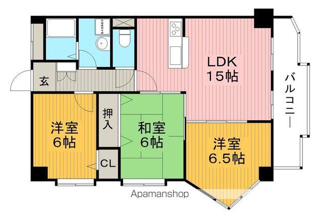 メゾンN緑丘(3LDK/2階)の間取り写真