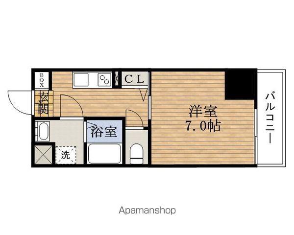 プランドール大手前RESIDENCE(1K/15階)の間取り写真