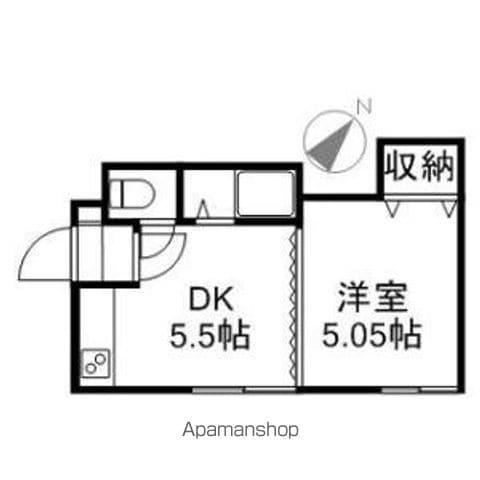 カノン美園(1DK/1階)の間取り写真