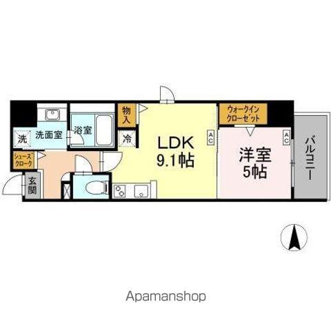 ダイワシティー庄内通(1LDK/7階)の間取り写真