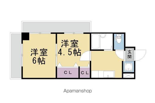 MIREI東福寺(2K/3階)の間取り写真