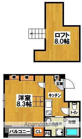 エヌエムスワサントドゥイースト(1K/4階)の間取り写真