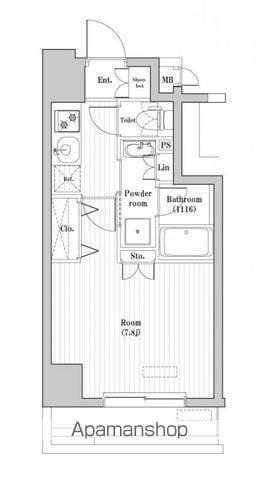 レジデンス北大塚(1K/7階)の間取り写真