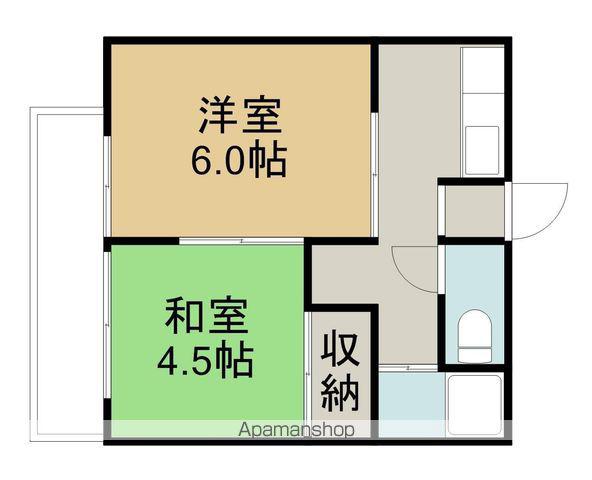 レピュート芳万(2K/2階)の間取り写真