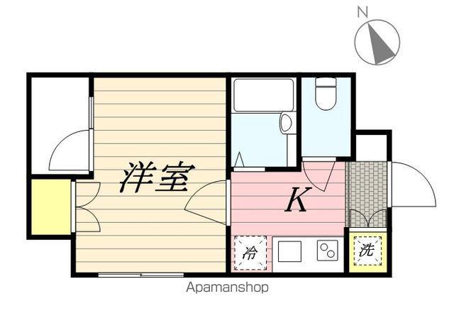 メインステージ市ヶ谷曙橋(1K/3階)の間取り写真