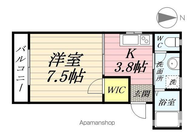 FM TOWN(1K/1階)の間取り写真