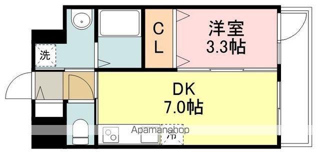SUM TOMIZAWA(1DK/4階)の間取り写真