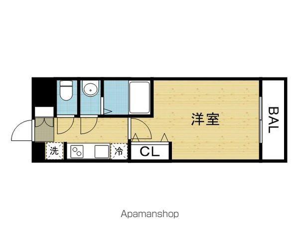 LUXE今里Ⅱ(1K/4階)の間取り写真