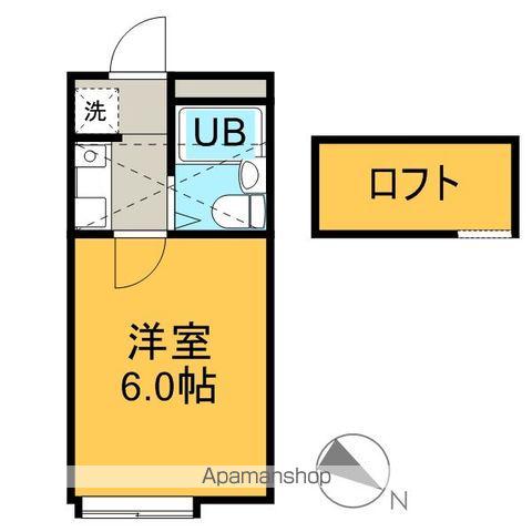 コスモハイツ泉(1K/1階)の間取り写真